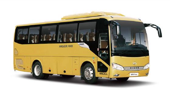 Minibus amarelo de 39 lugares Diesel Highway 24 passageiros