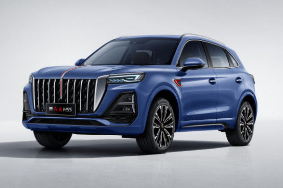 Blue Hongqi Sport Utility Vehicle 185kw 5 lugares gasolina Hongqi Suv