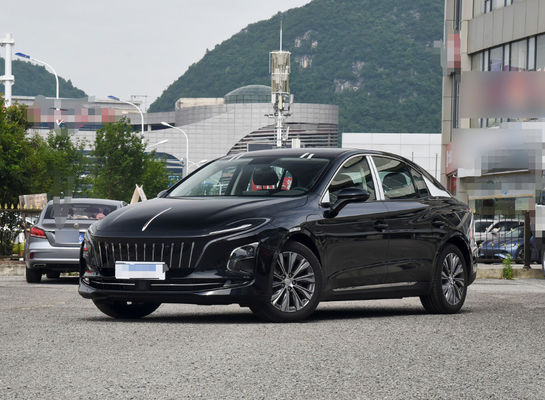 comprar Hongqi Electric EV Car 140Kw 5 lugares Carro elétrico Velo dianteiro Tração preta online manufacture