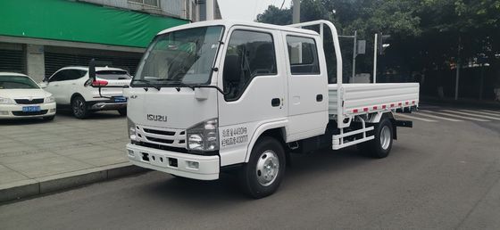 Caminhão de carga Isuzu de duas fileiras de 5 lugares, tração traseira 2WD, transmissão manual diesel 4×2