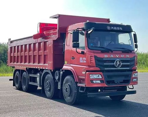 Quatro eixos Diesel 3 lugares Cargo Dump Truck 20M2 8,9 metros Tração traseira Transmissão manual 8×4