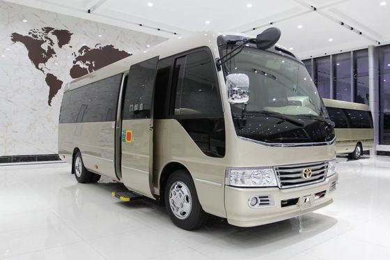 Toyota Coaster 8 lugares ônibus turístico ônibus de negócios recepção ônibus gasolina 4×2 manual