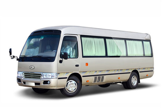 Ônibus turístico diesel de Jiangling de 23 lugares, ônibus de recepção de negócios, transmissão manual 4×2