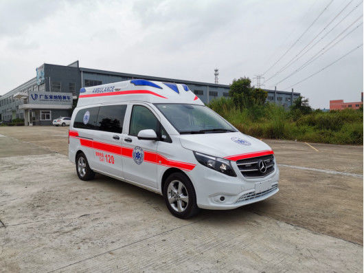 Bom preço. Mercedes Benz Ambulância de gasolina 7 assentos montado na frente 4×2 Transmissão automática on-line