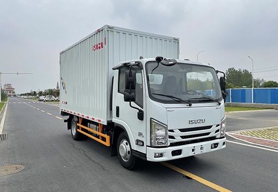 Bom preço. Caminhão Isolado Branco Isuzu 126HP 152HP Isuzu Box Vans Caminhão de Transporte on-line