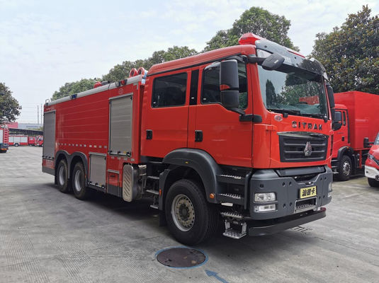 Bom preço. 10m SINOTRUK Camião de Bombeiros de Espuma Camiões de Resgate de Bombeiros Três eixos 10 × 2 on-line