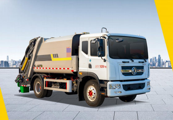 Bom preço. Dongfeng 13-Square Compressed Garbage Dump Truck Tração traseira Diesel 4 × 2 Transmissão manual on-line